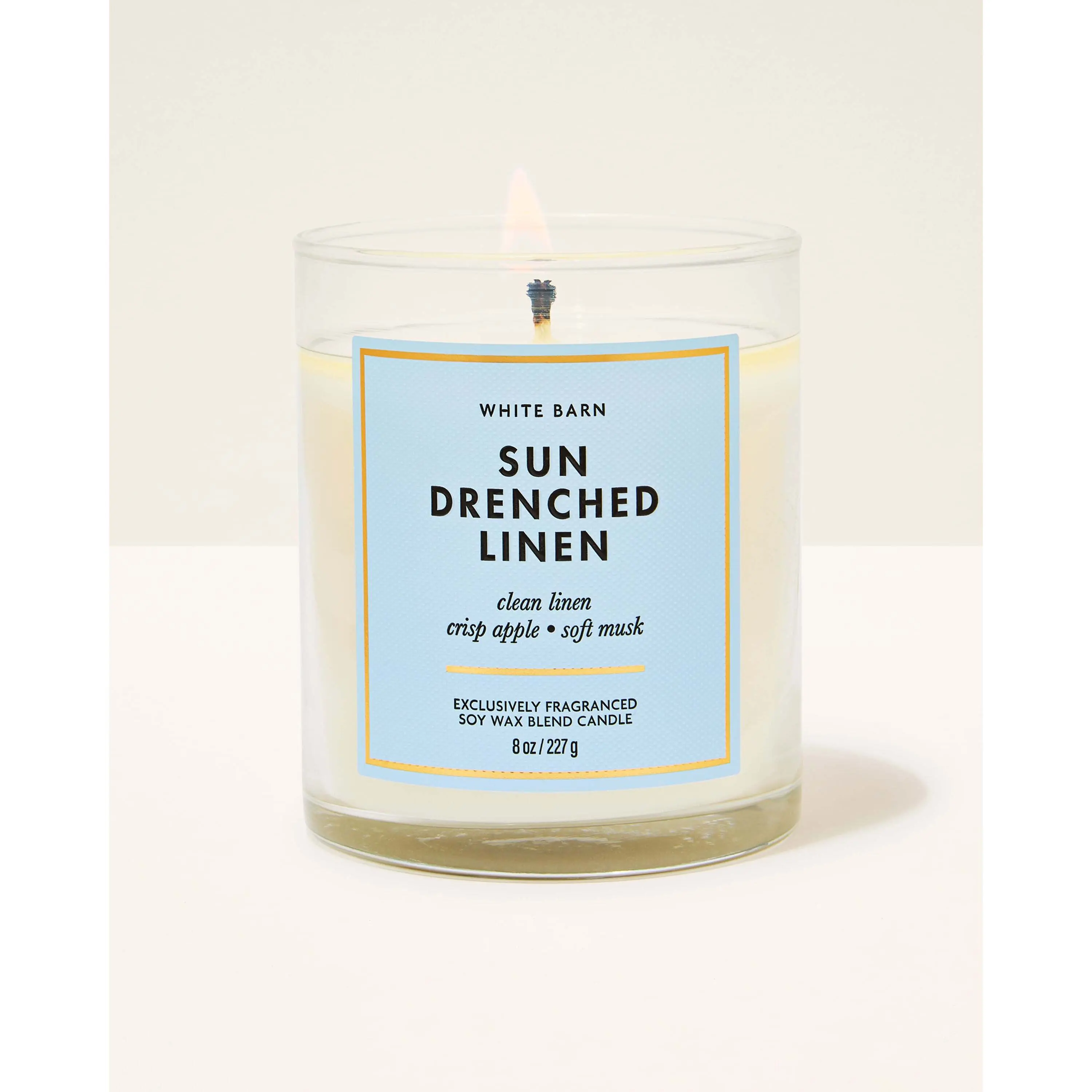 Sun Drenched Linen Single Wick Candle