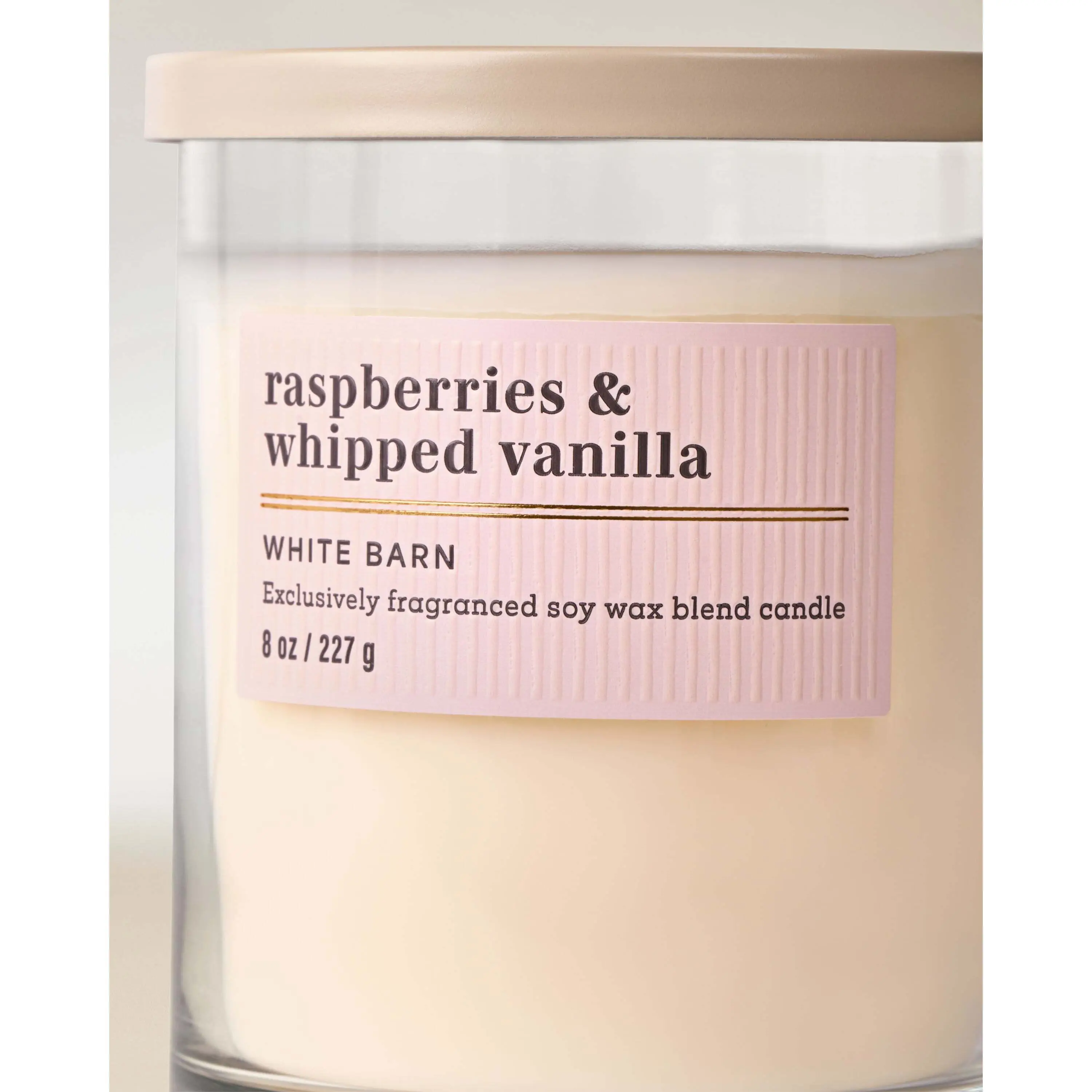 Raspberries & Whipped Vanilla Single Wick Candle - Image 2
