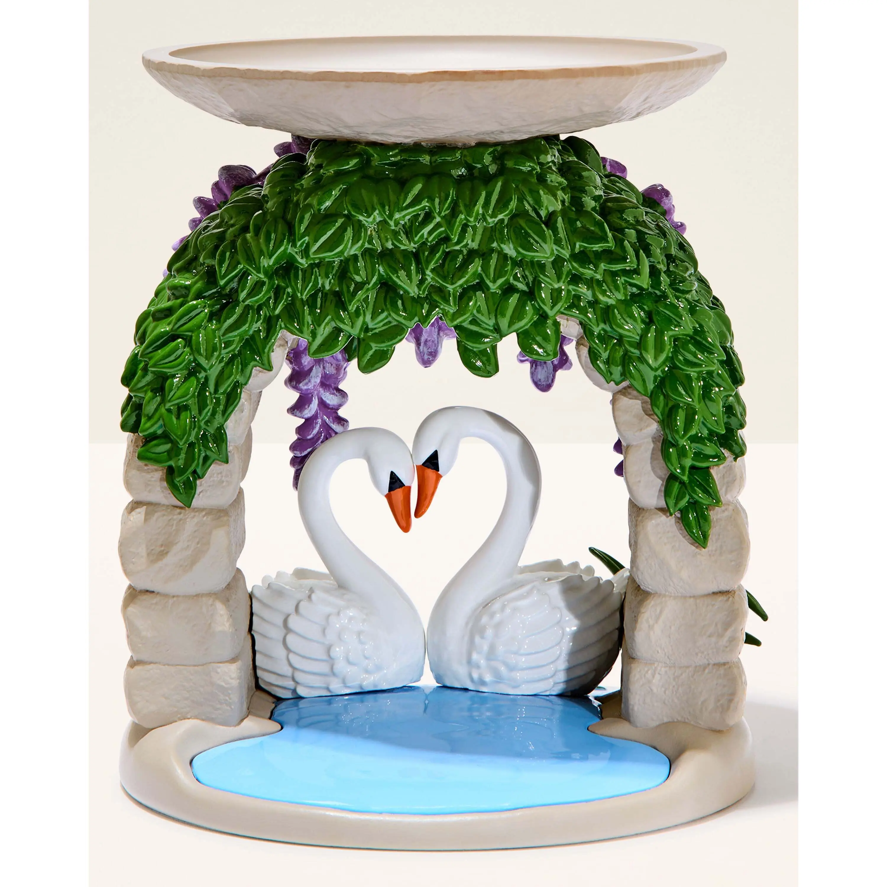 Swan Bridge Pedestal 3-Wick Candle Holder - Image 3
