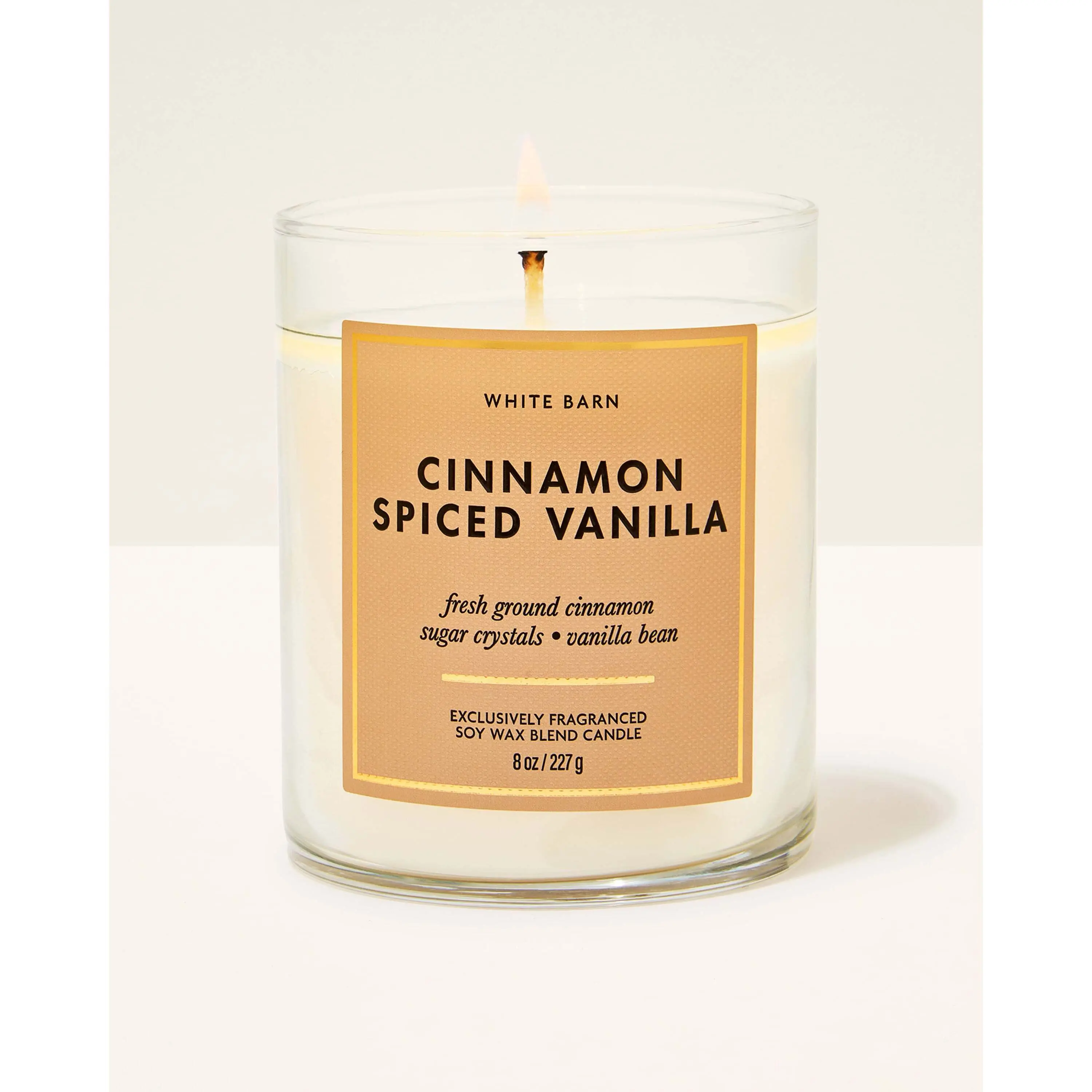 Cinnamon Spiced Vanilla Single Wick Candle