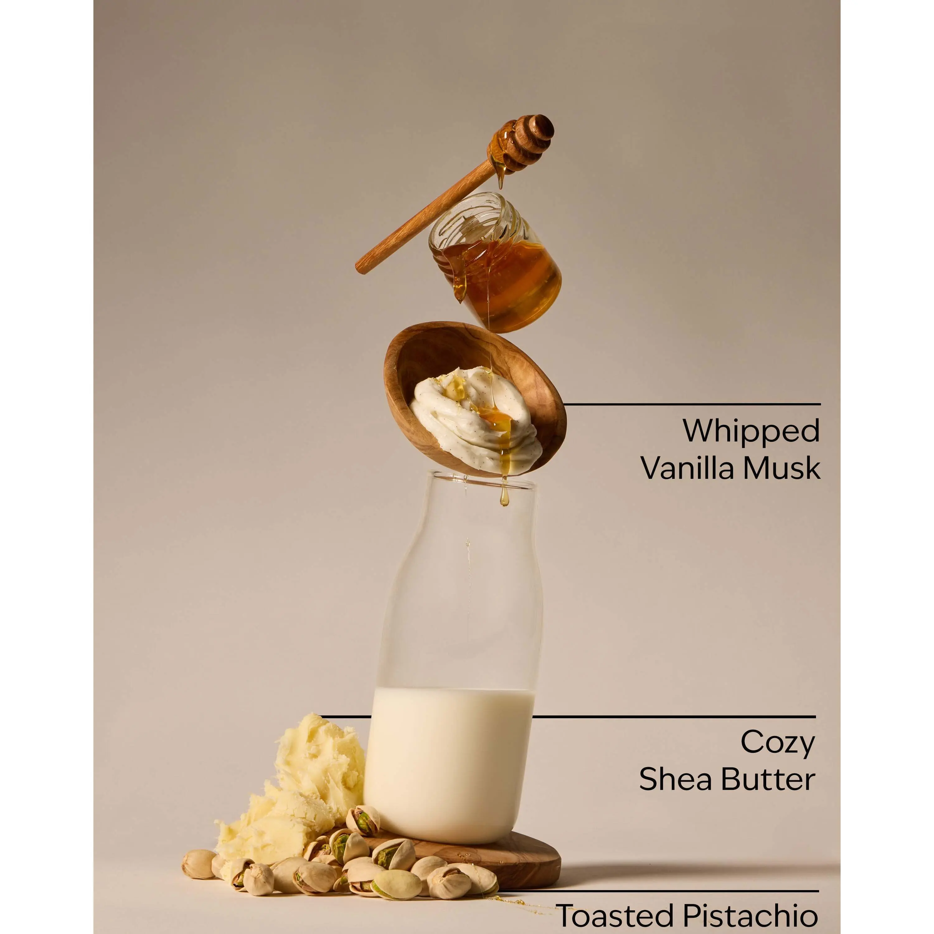 Pistachio Milk & Honey 3-Wick Candle - Image 3