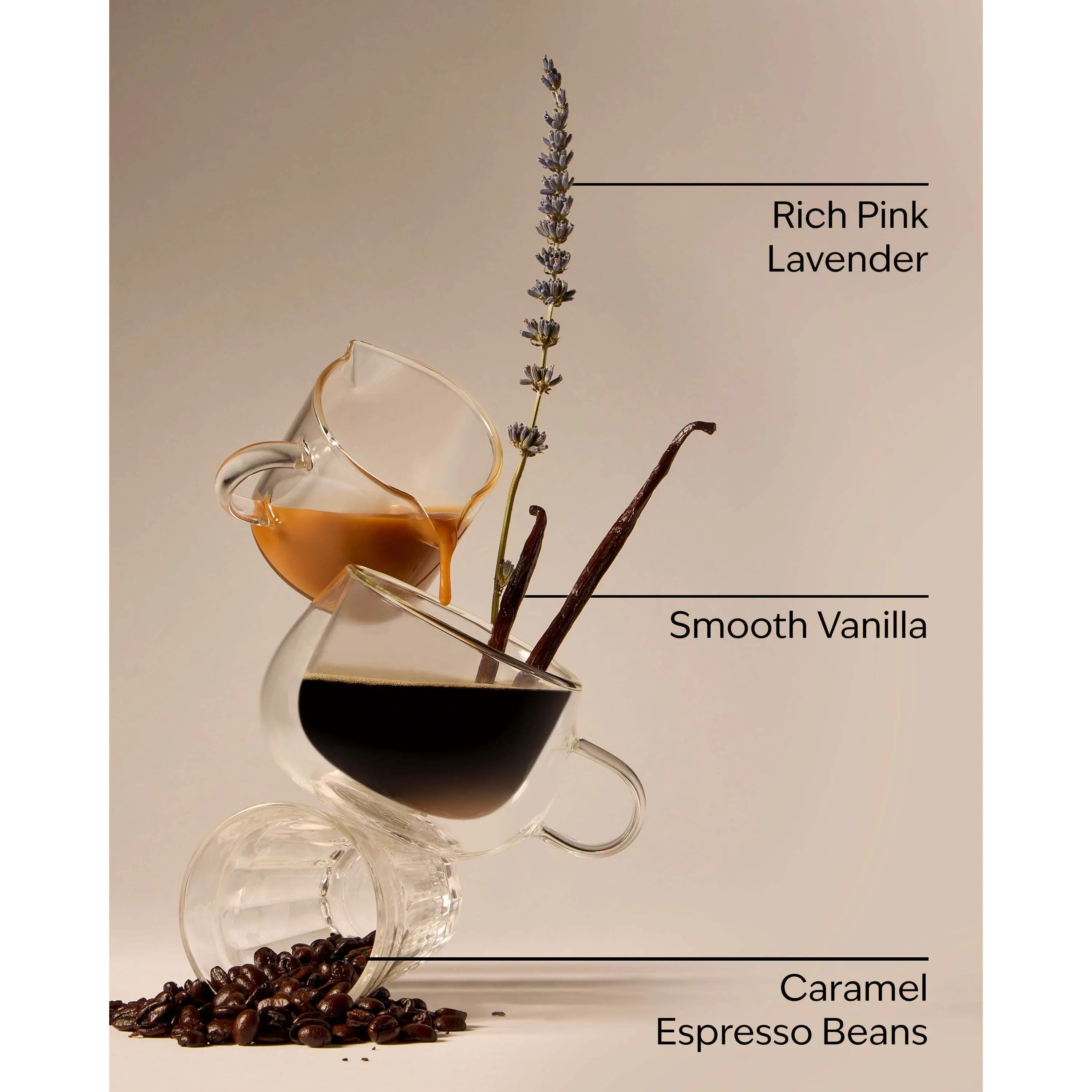 Pink Lavender & Espresso 3-Wick Candle - Image 3