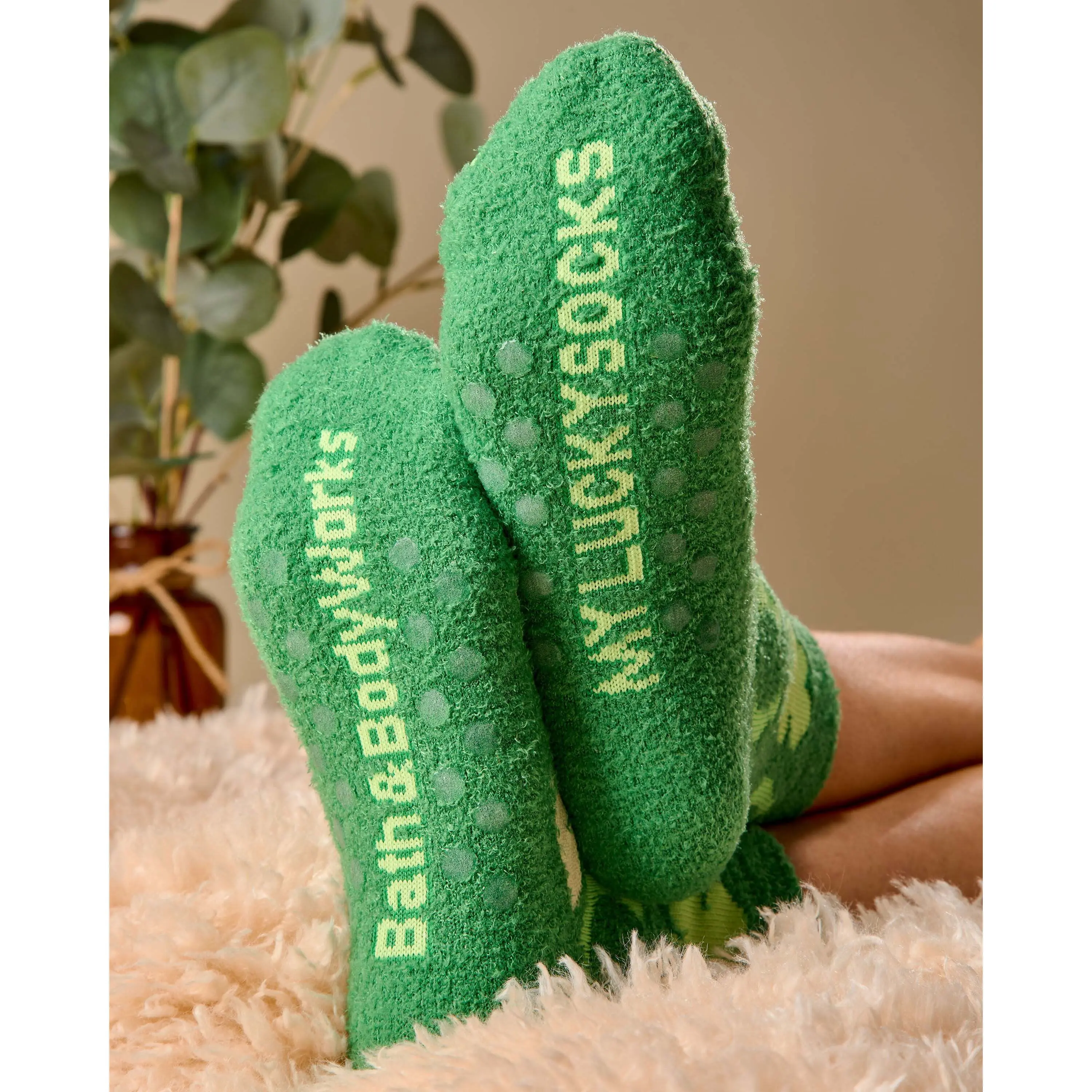 Lucky St. Patty's Day Shea-Infused Lounge Socks - Image 3