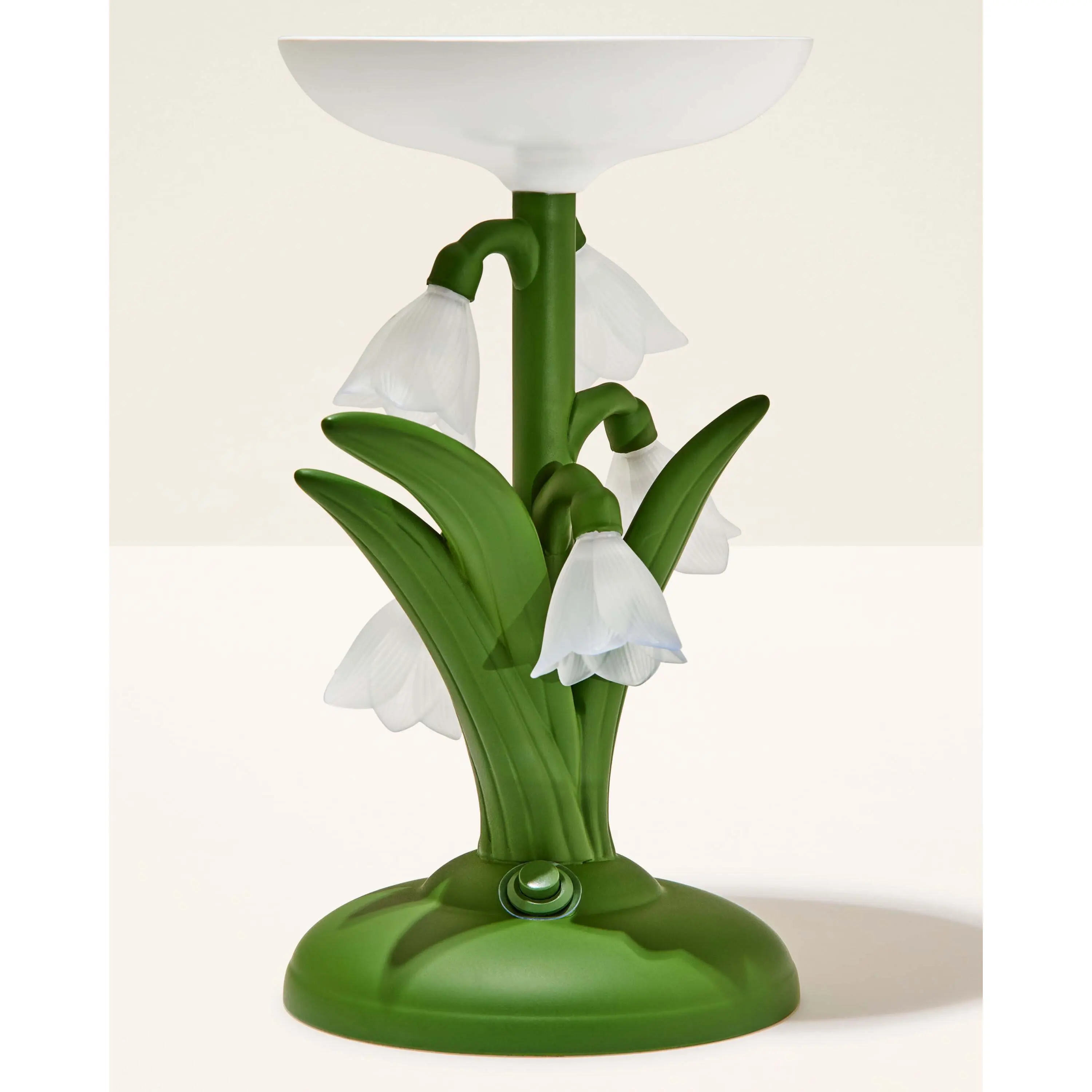 Snowdrop Dream Light-Up Pedestal 3-Wick Candle Holder - Image 4