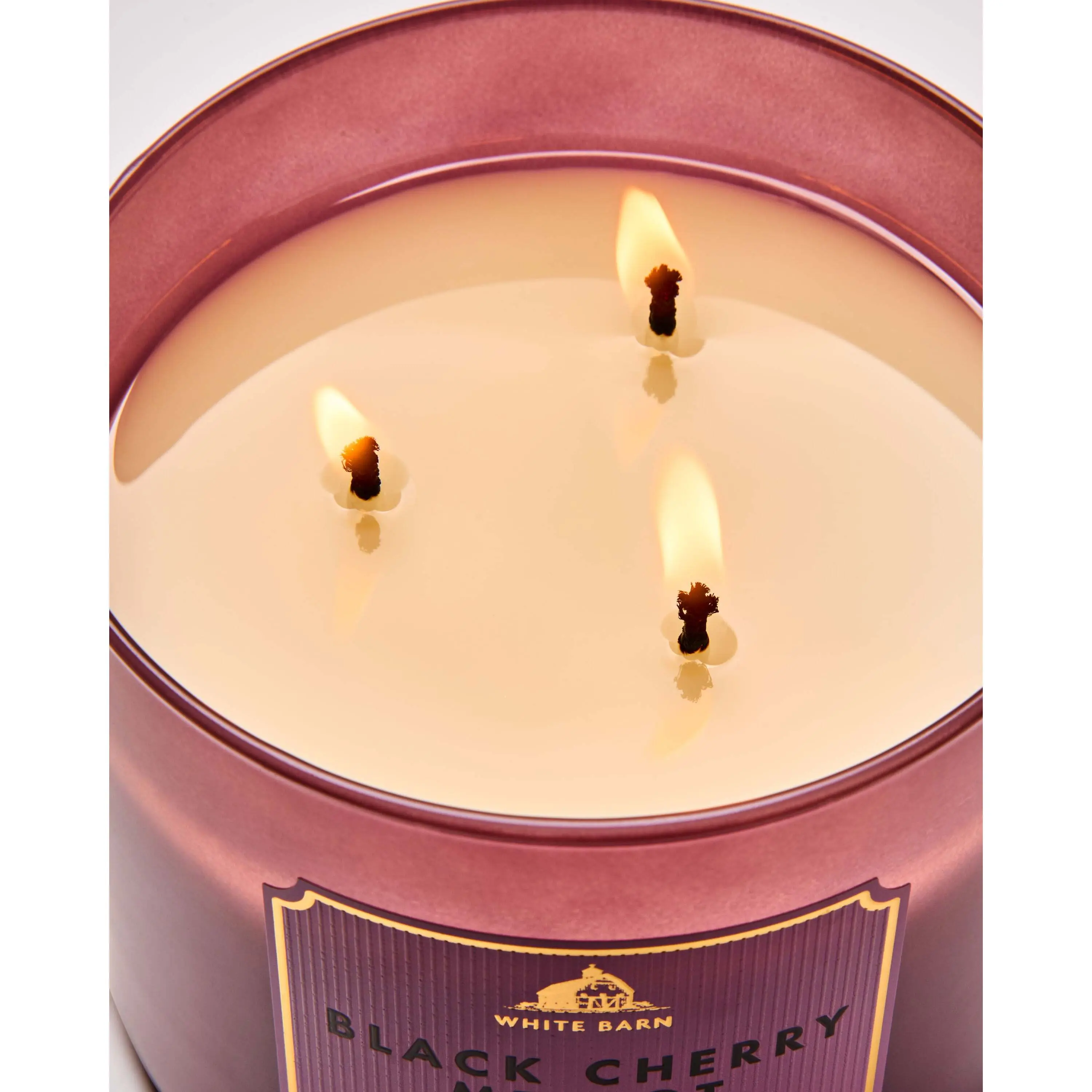 Black Cherry Merlot 3-Wick Candle - Image 5