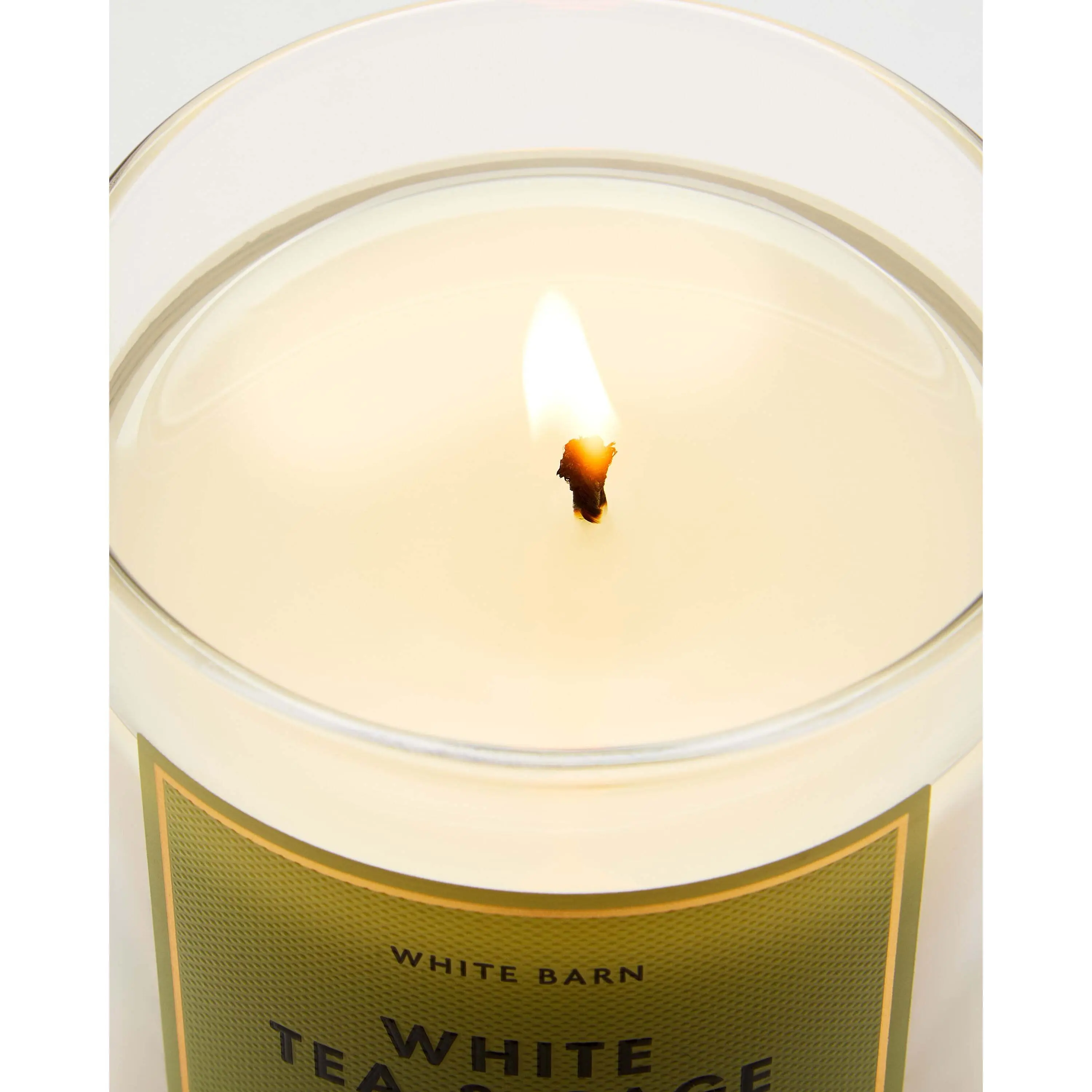 White Tea & Sage Single Wick Candle - Image 5