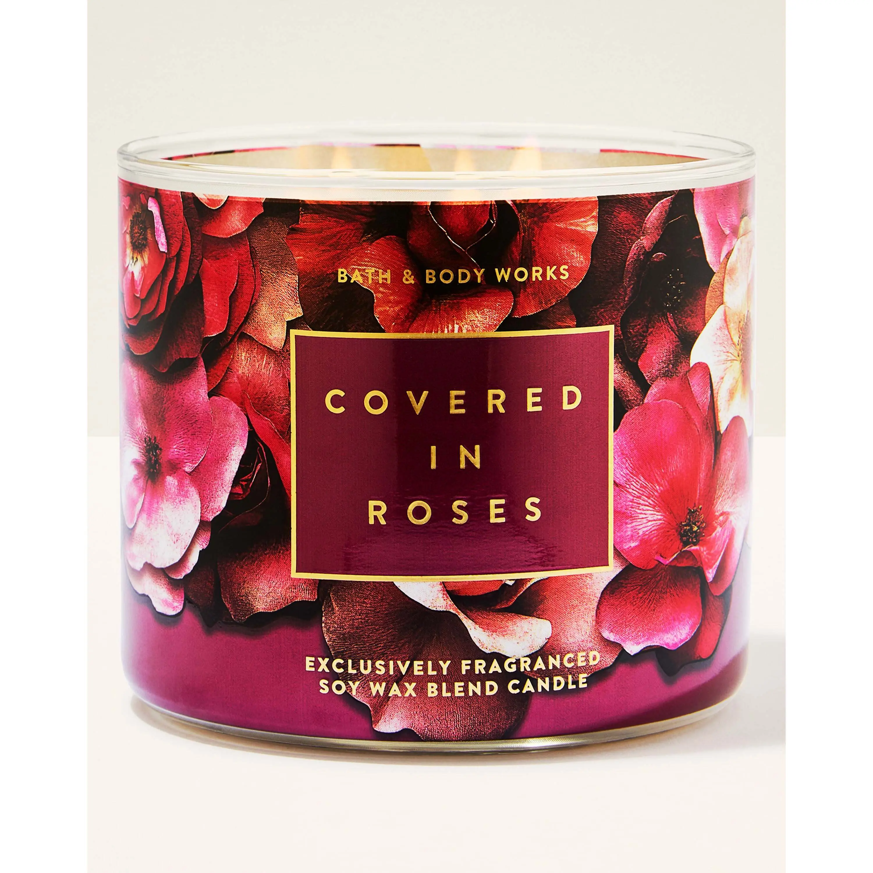 Covered In Roses 3-Wick Candle