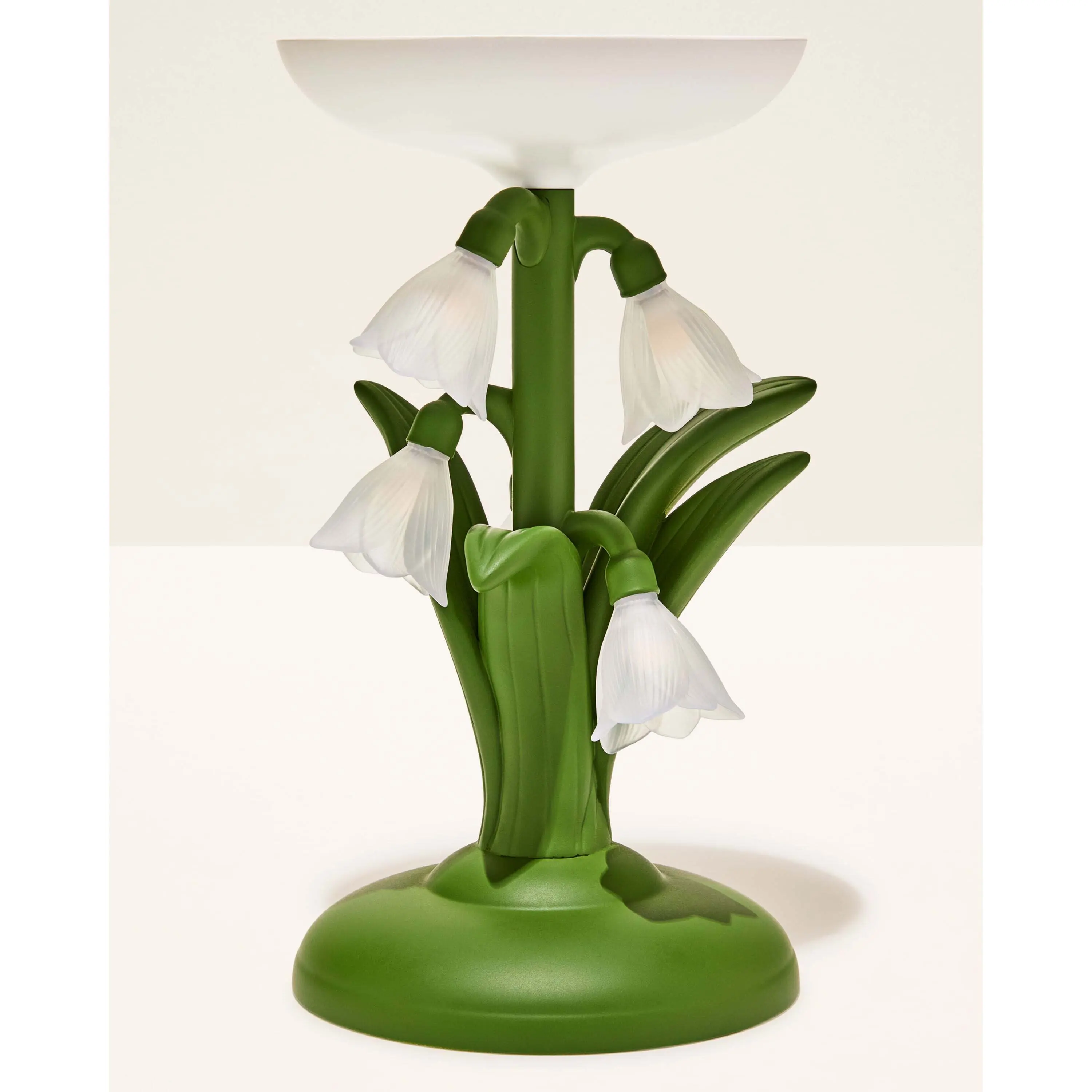 Snowdrop Dream Light-Up Pedestal 3-Wick Candle Holder
