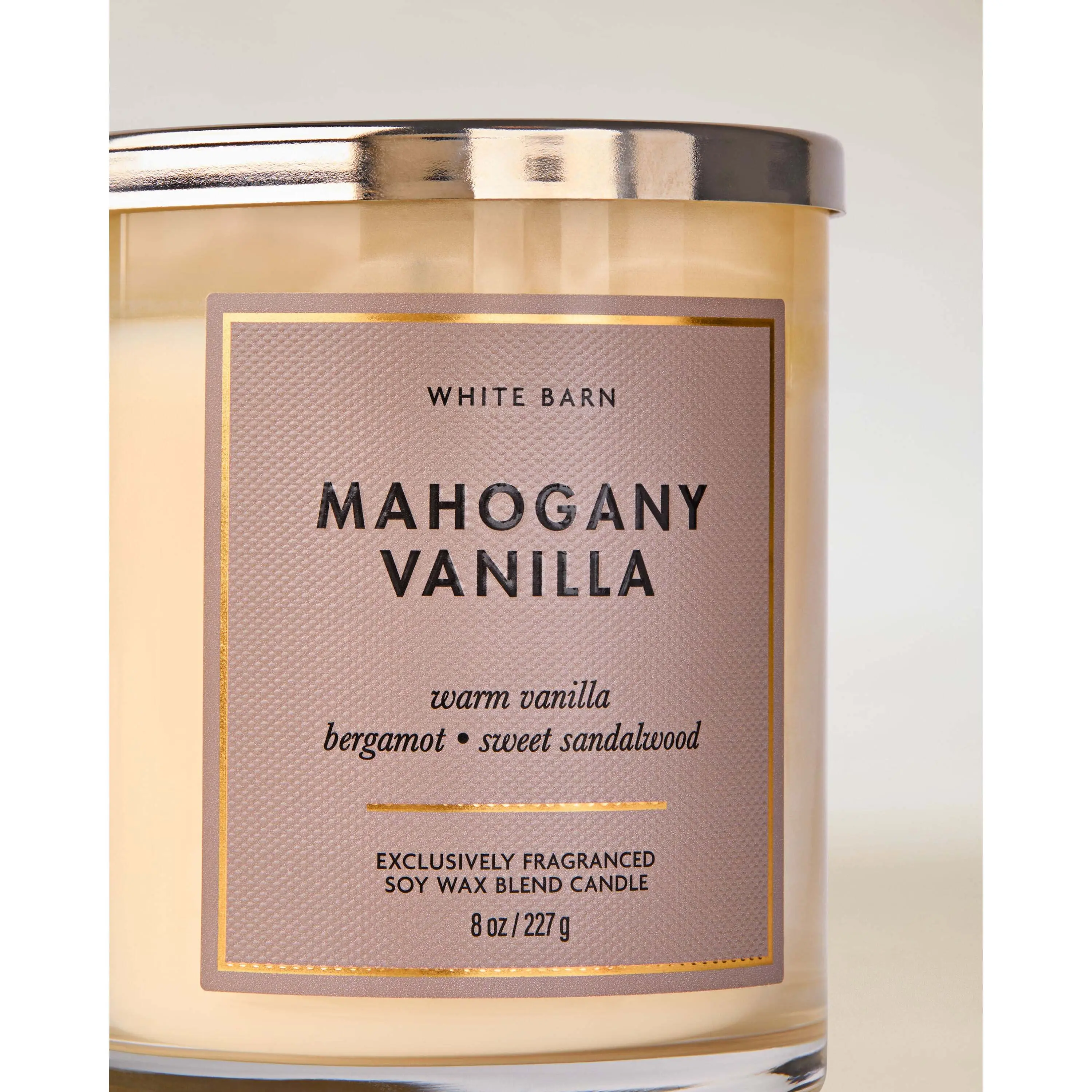 Mahogany Vanilla Single Wick Candle - Image 2