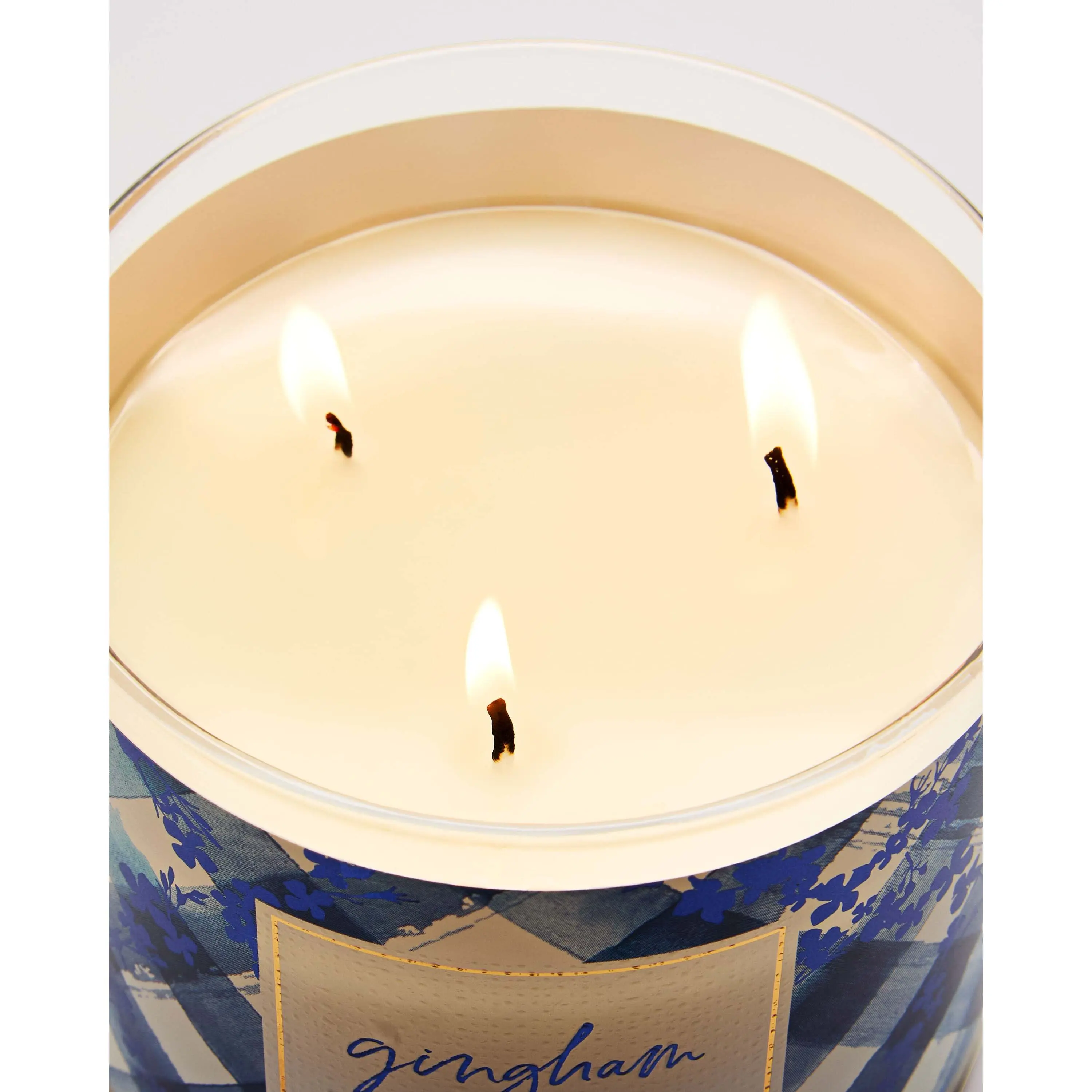 Gingham 3-Wick Candle - Image 5