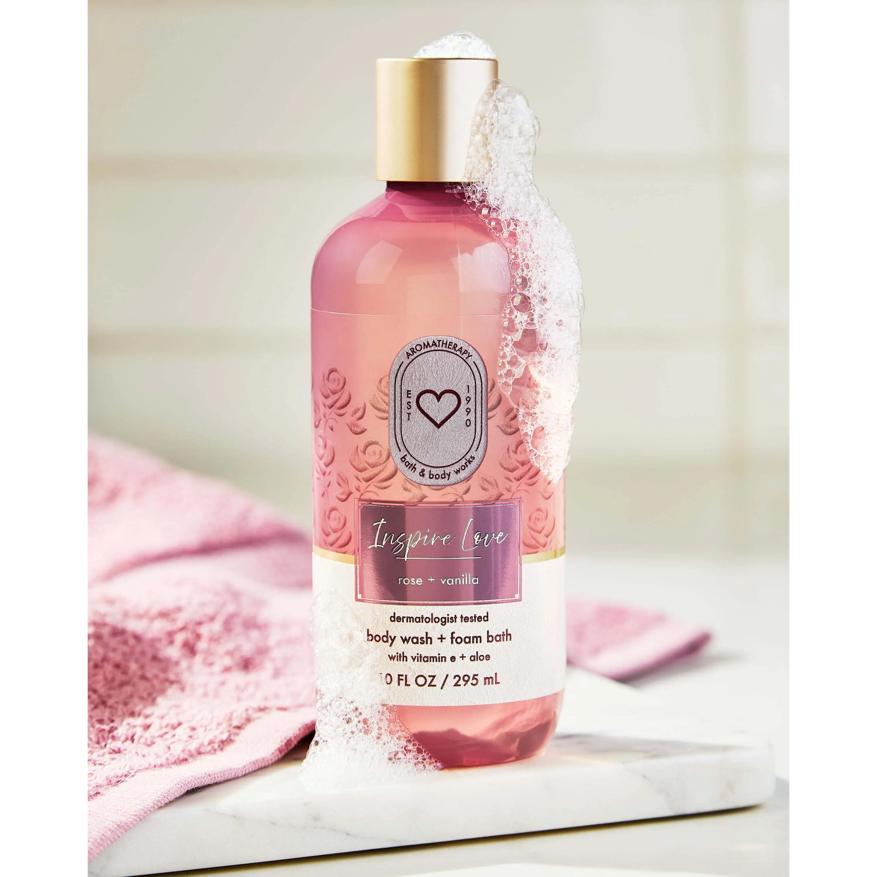 Rose Vanilla Body Wash & Foam Bath - Image 7