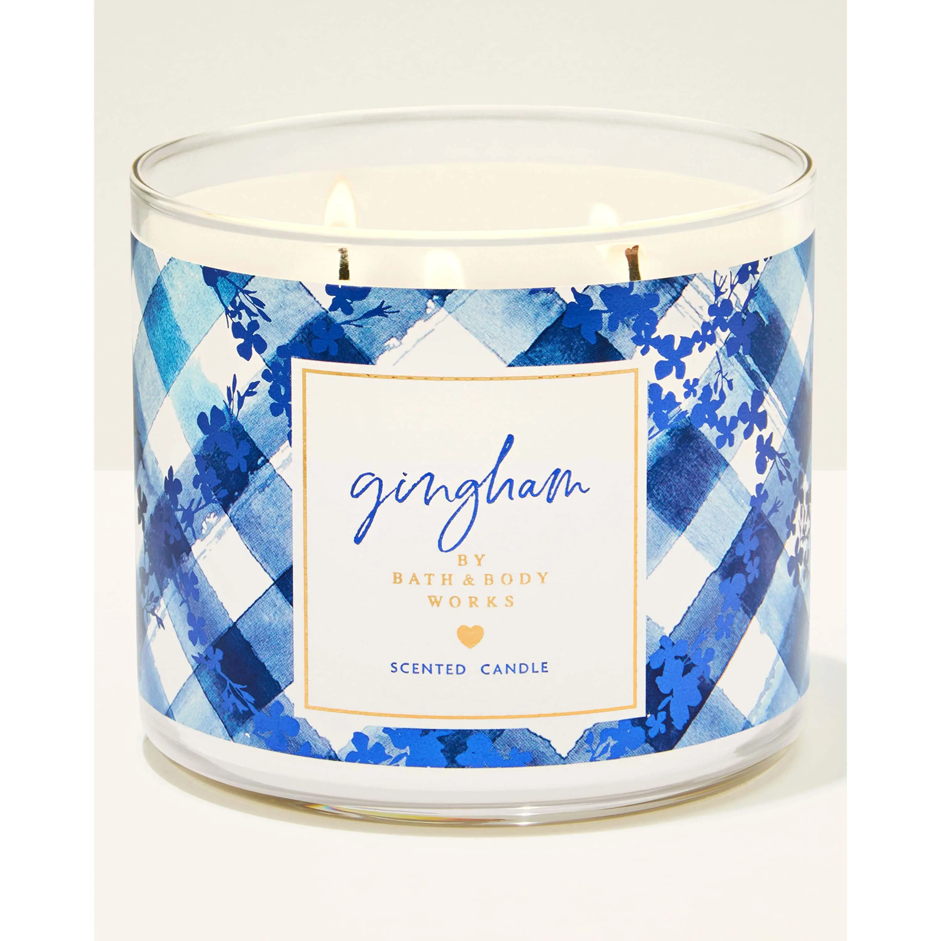 Gingham 3-Wick Candle