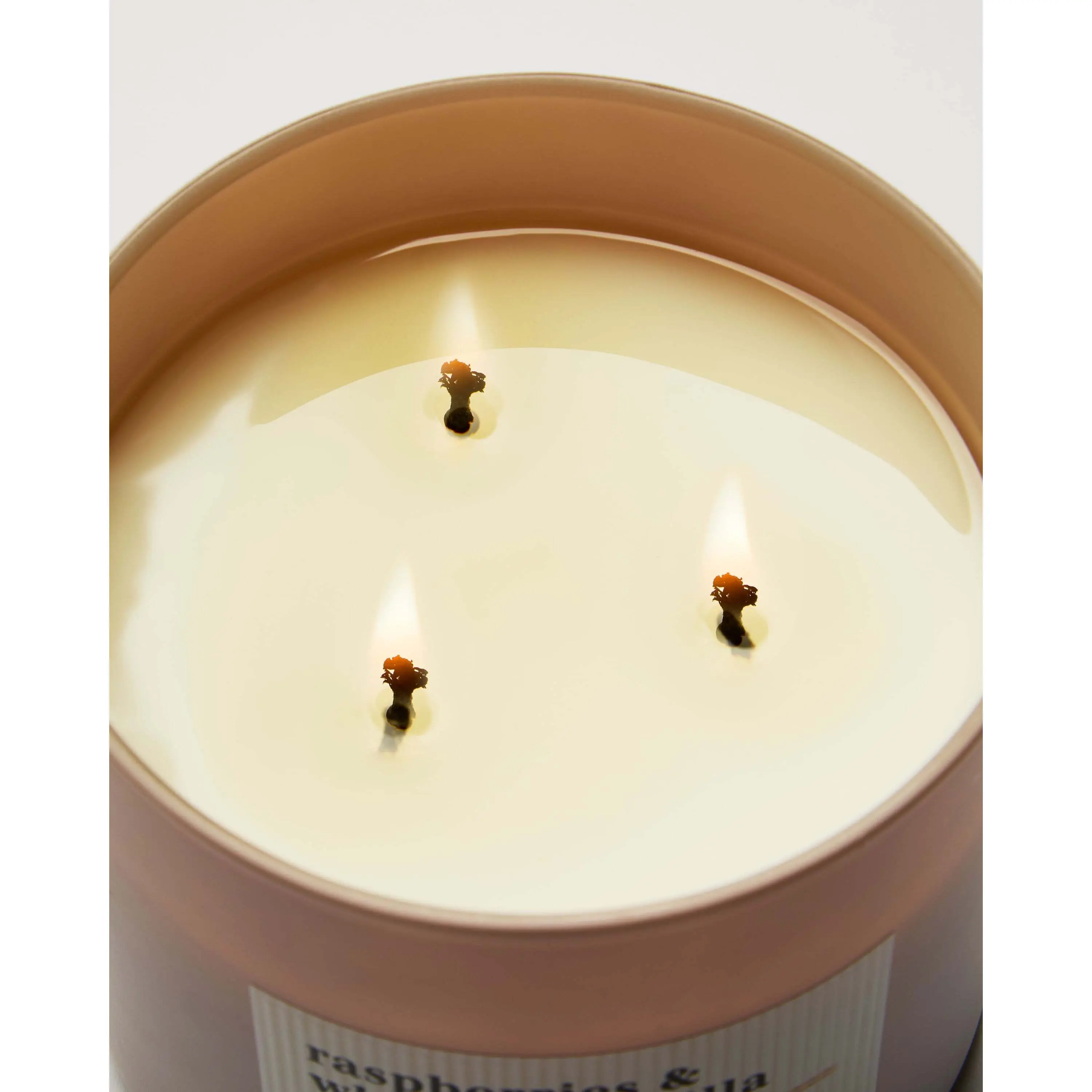 Raspberries & Whipped Vanilla 3-Wick Candle - Image 5